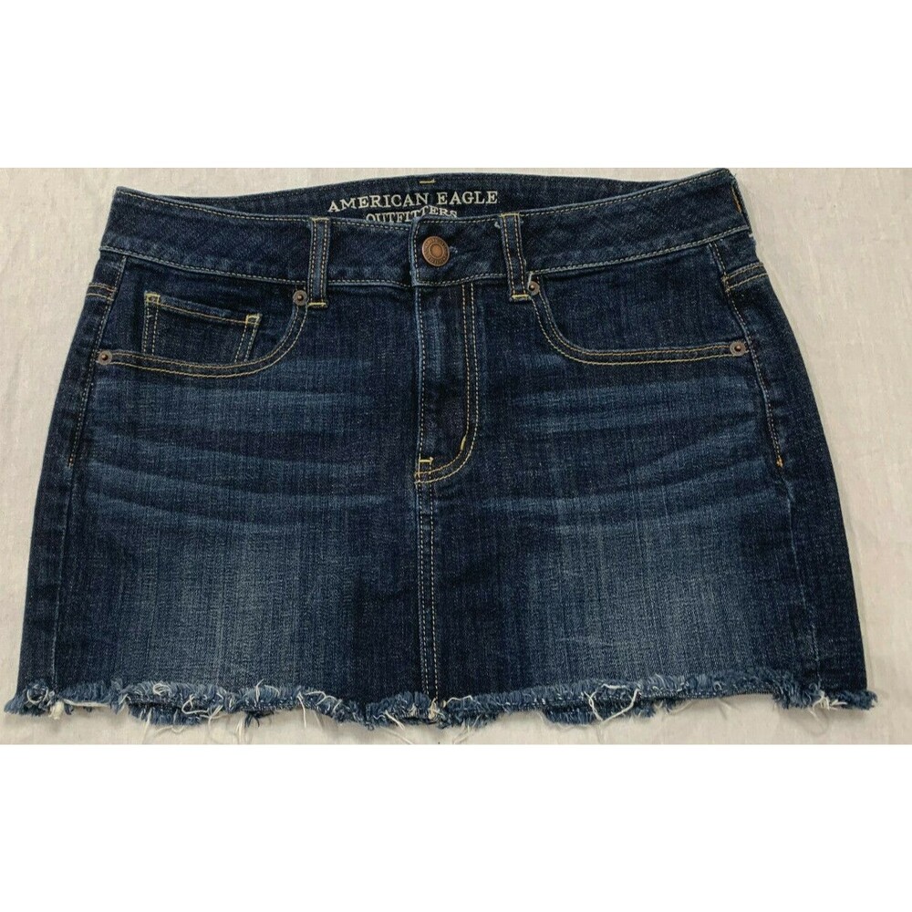 AMERICAN EAGLE OUTFITTERS WOMENS STRETCH JEANS SKIRT SIZE 8